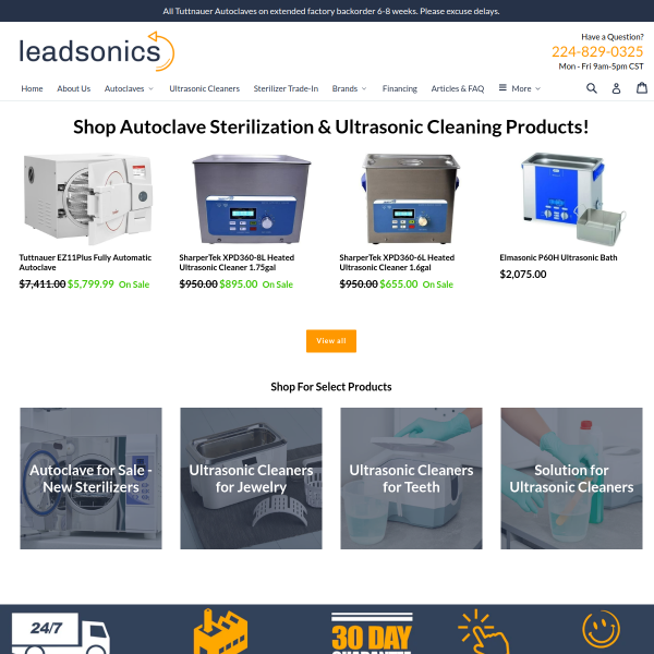 Sanitation and Ultrasonic Shop leadsonics