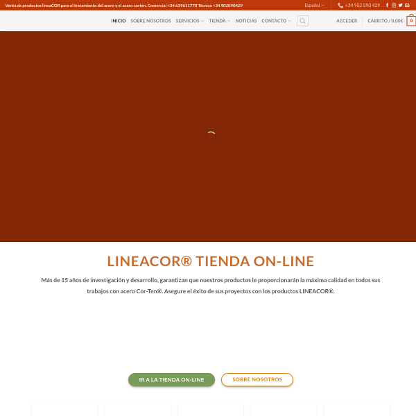Vista mini Web: https://www.lineacor.com
