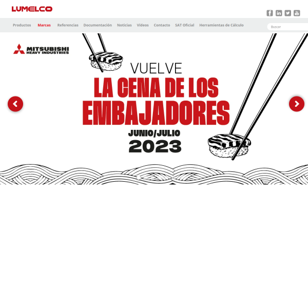 Vista mini Web: https://www.lumelco.es
