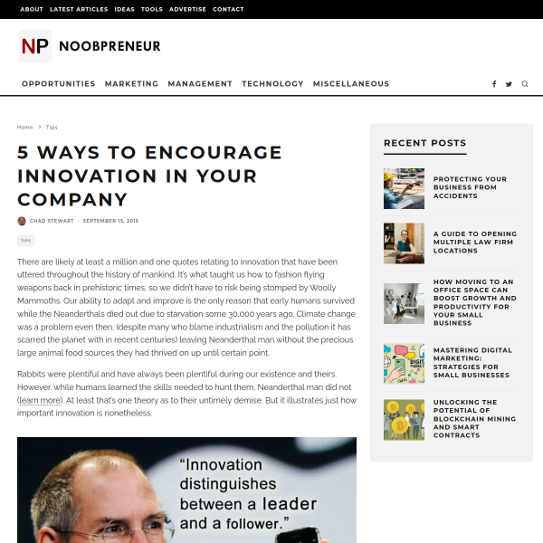 5 Ways to Encourage Innovation in Your Company