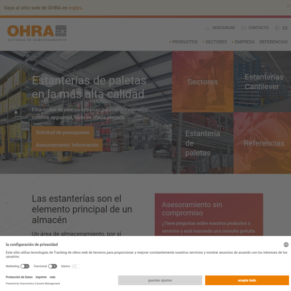 Vista mini Web: https://www.ohra.es
