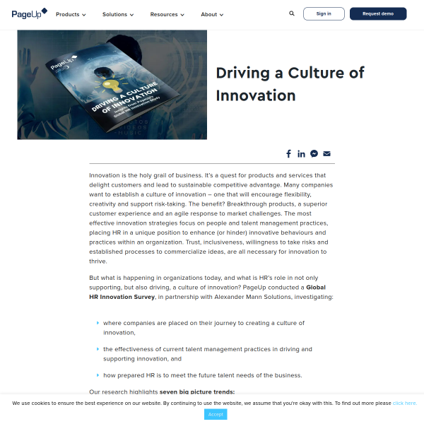Driving a Culture of Innovation - PageUp Talent Lab