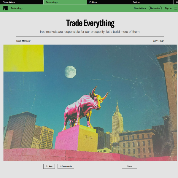 Pirate Wires trade everything illustration