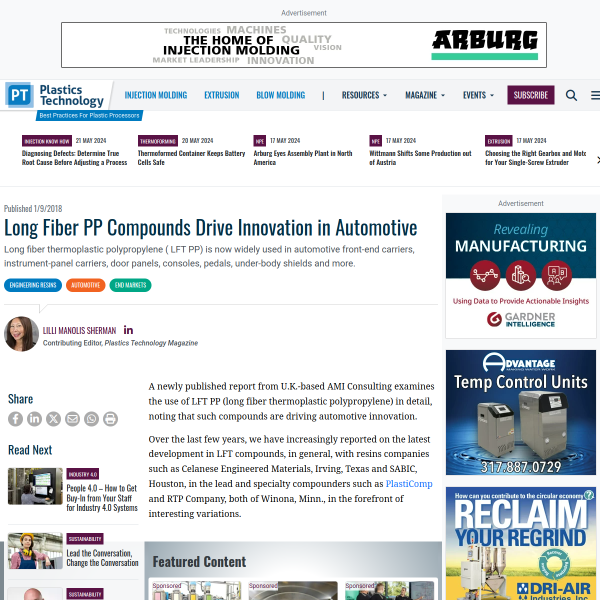 Long Fiber PP Compounds Drive Innovation in Automotive