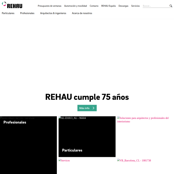 Vista mini Web: https://www.rehau.es
