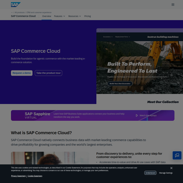 SAP Commerce Cloud screenshot 1