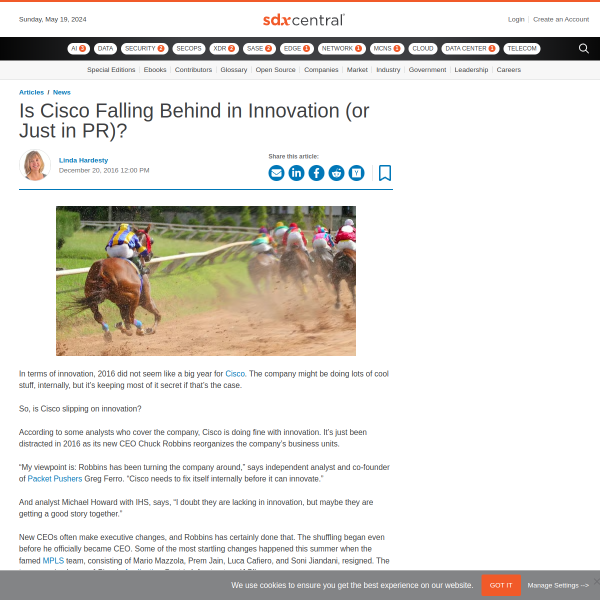 Is Cisco Falling Behind in Innovation (or Just in PR)?