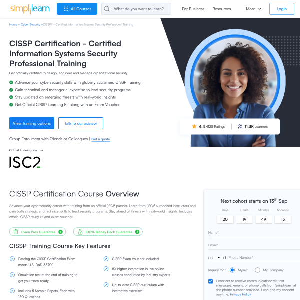 Read more about: CISSP Certification Training