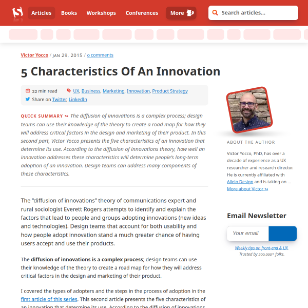 5 Characteristics Of An Innovation