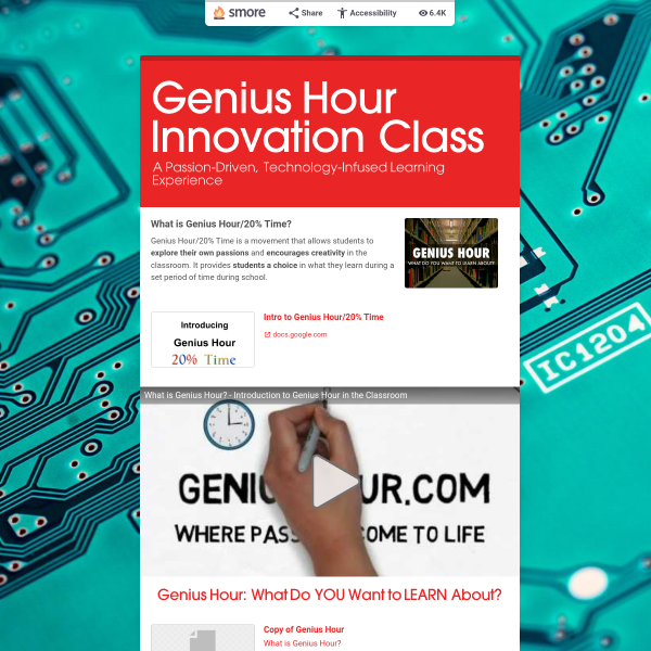 Genius Hour Innovation Class