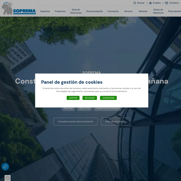 Vista mini Web: https://www.soprema.es