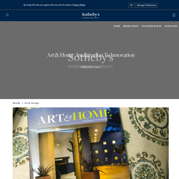 Art & Home - Imagination to Innovation - Sotheby's International Realty - Blog