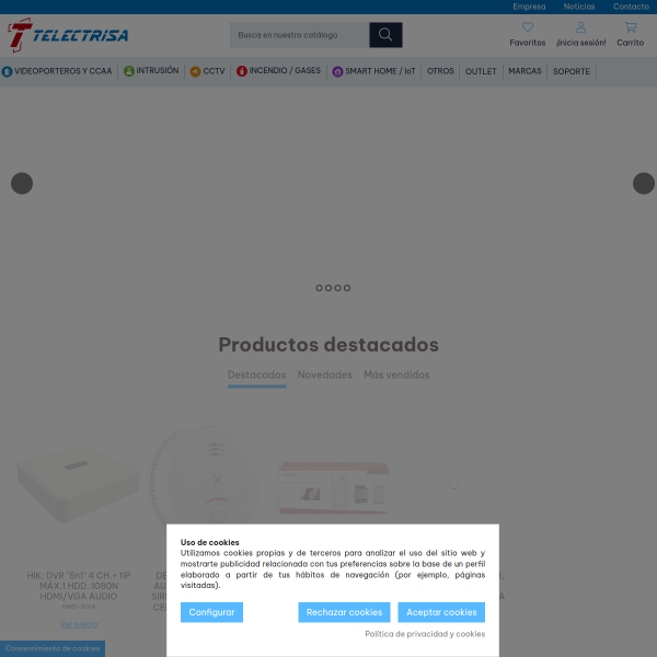 Vista mini Web: https://www.telectrisa.com