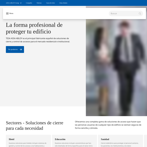 Vista mini Web: https://www.tesa.es