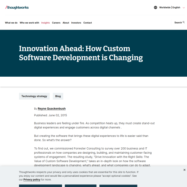 Innovation Ahead: How Custom Software Development is Changing