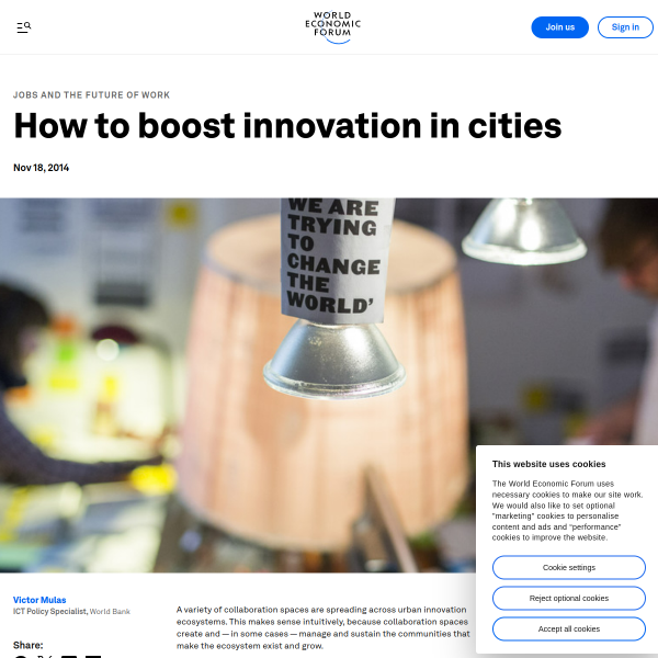 How to boost innovation in cities