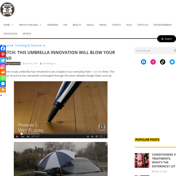 WATCH: This Umbrella Innovation Will Blow Your Mind
