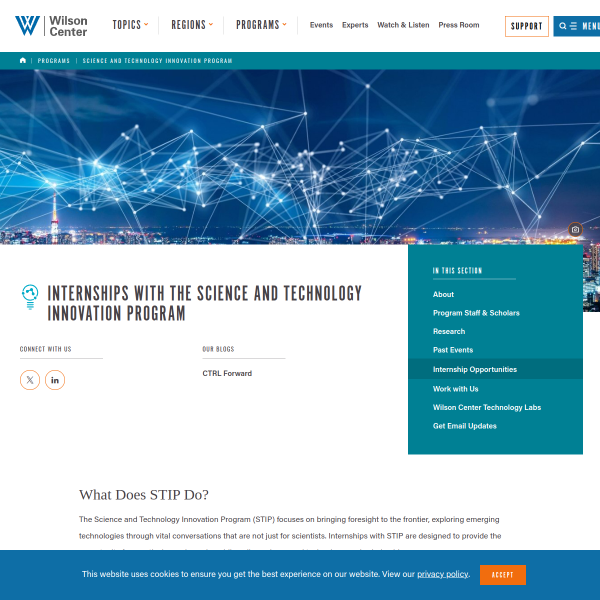 Internships with the Science and Technology Innovation Program