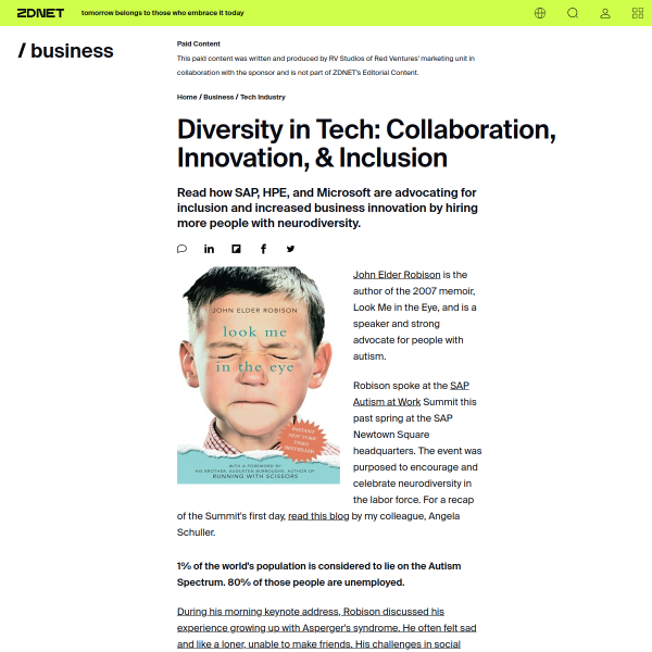 Diversity in Tech: Collaboration, Innovation, & Inclusion - ZDNet