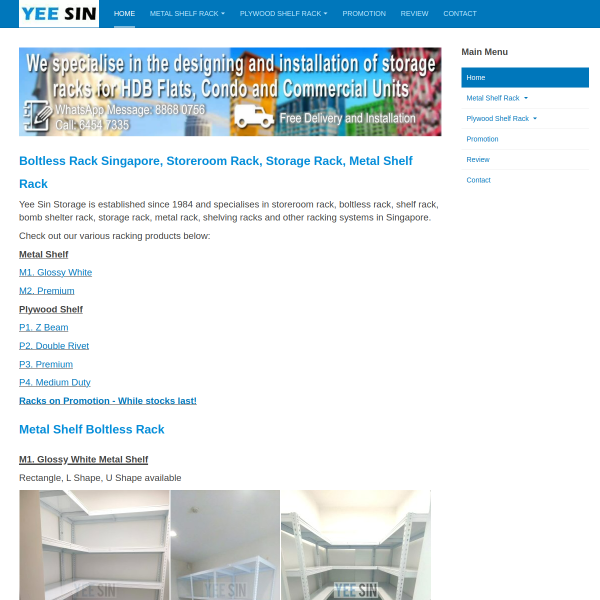 Read more about: Specialist in boltless metal rack systems
