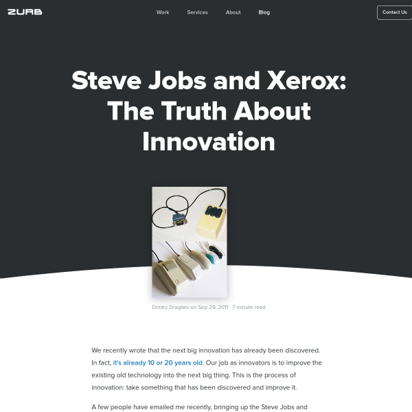 Steve Jobs and Xerox: The Truth About Innovation