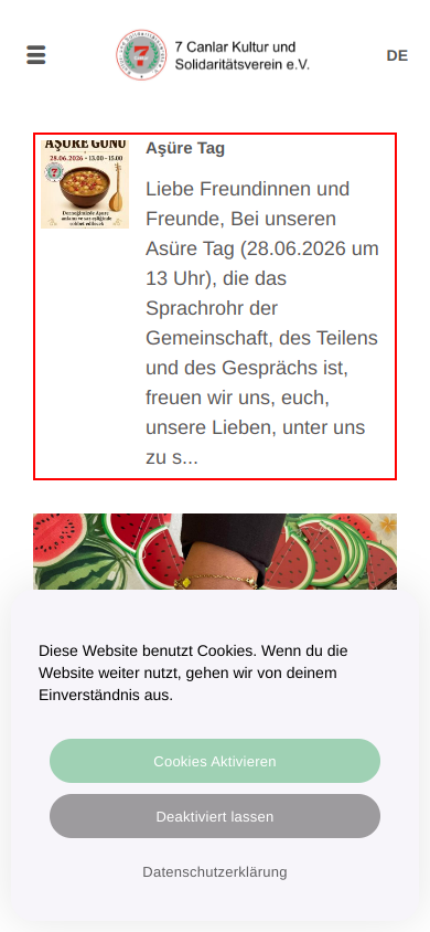 7 Canlar e.V. – Smartphone-Ansicht