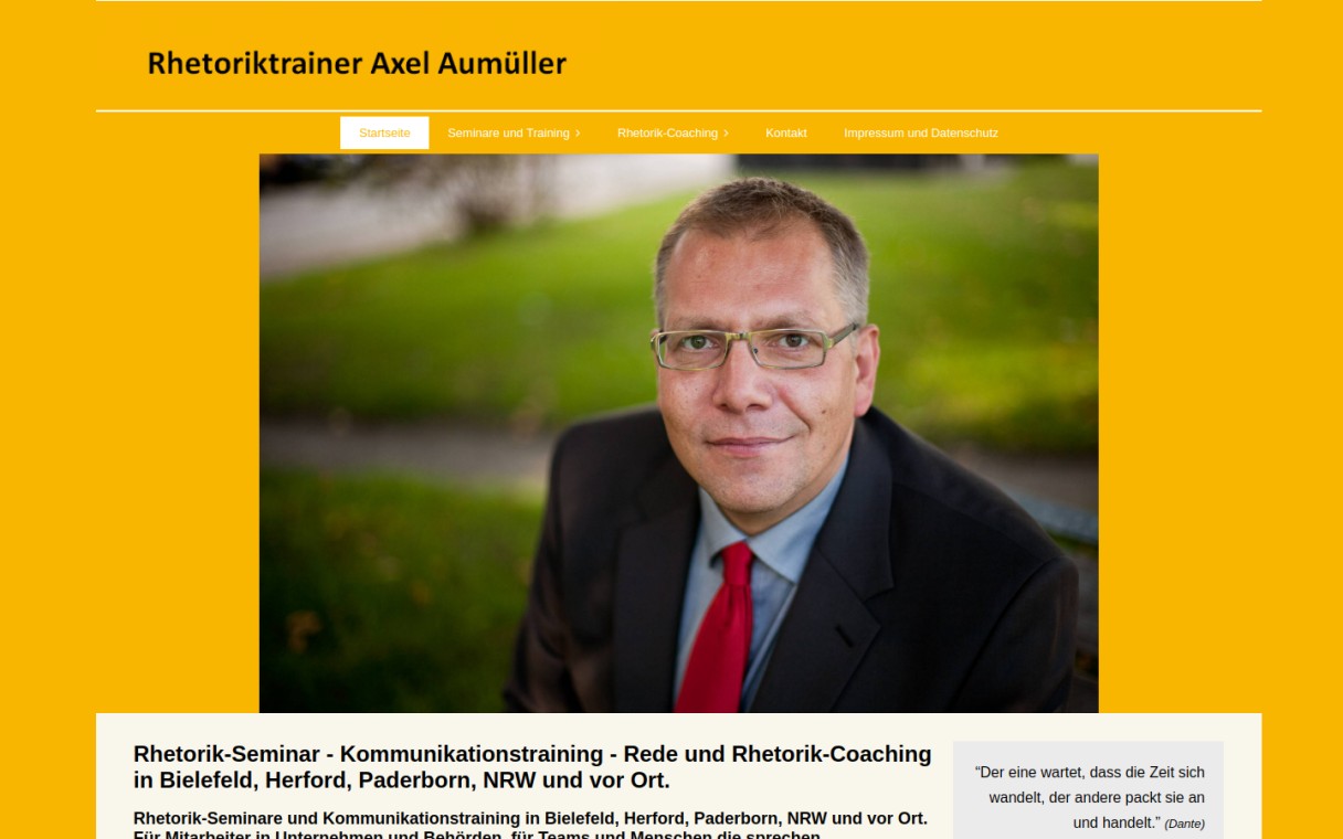 Rhetoriktrainer Axel Aumüller