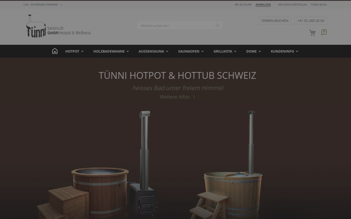 Hotpot / Hottub in der Schweiz kaufen - Tünni