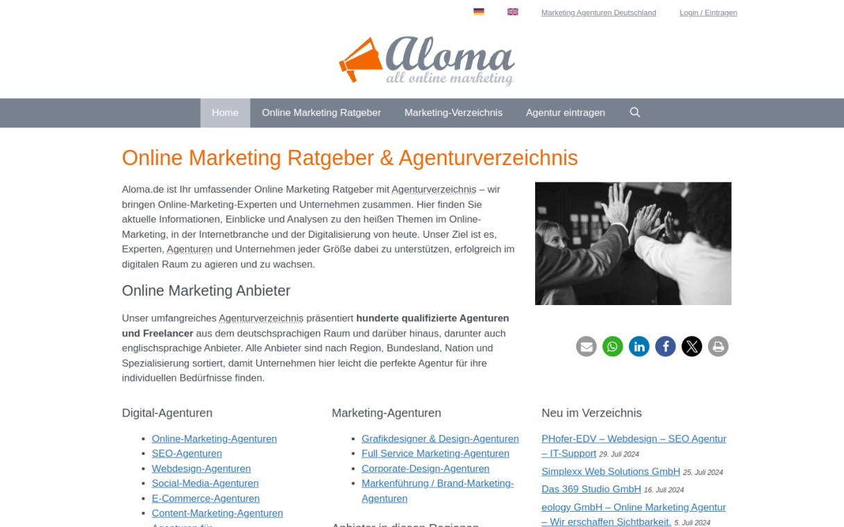 Marketing-Wissen, Trends & Agenturen