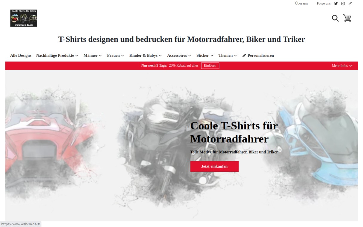 T-Shirts für Motorradfahrer