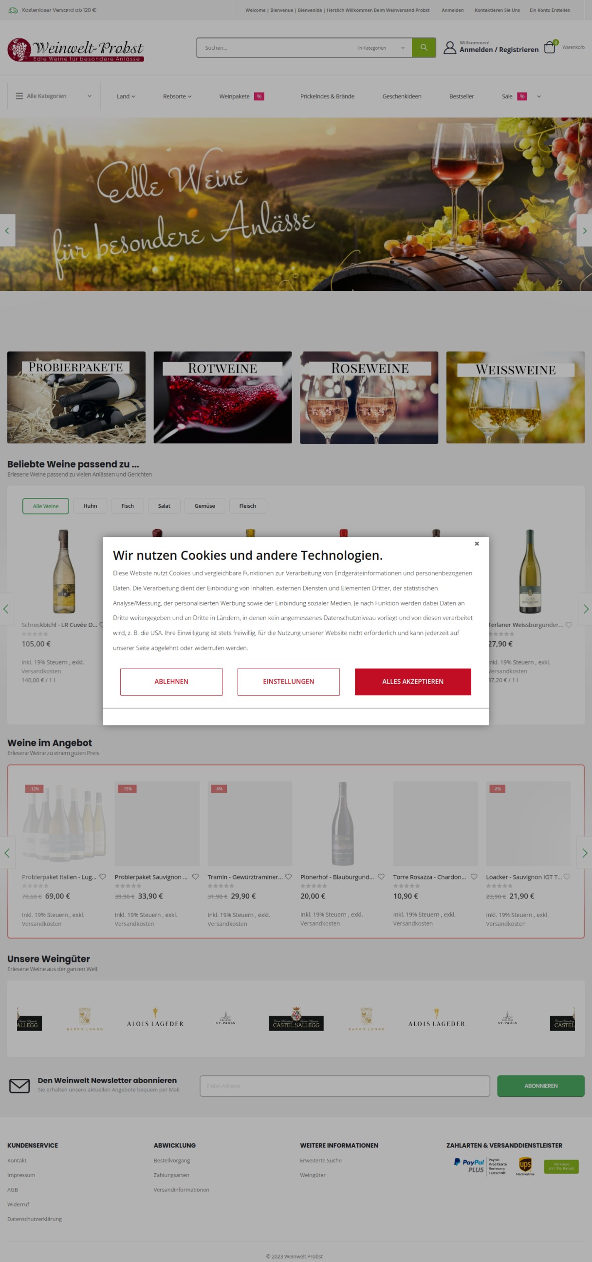 Weinversand Probst | Edle Weine online kaufen