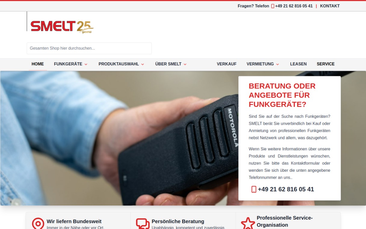 Funkgeräte Verkauf, Vermietung, Beratung & Wartung
