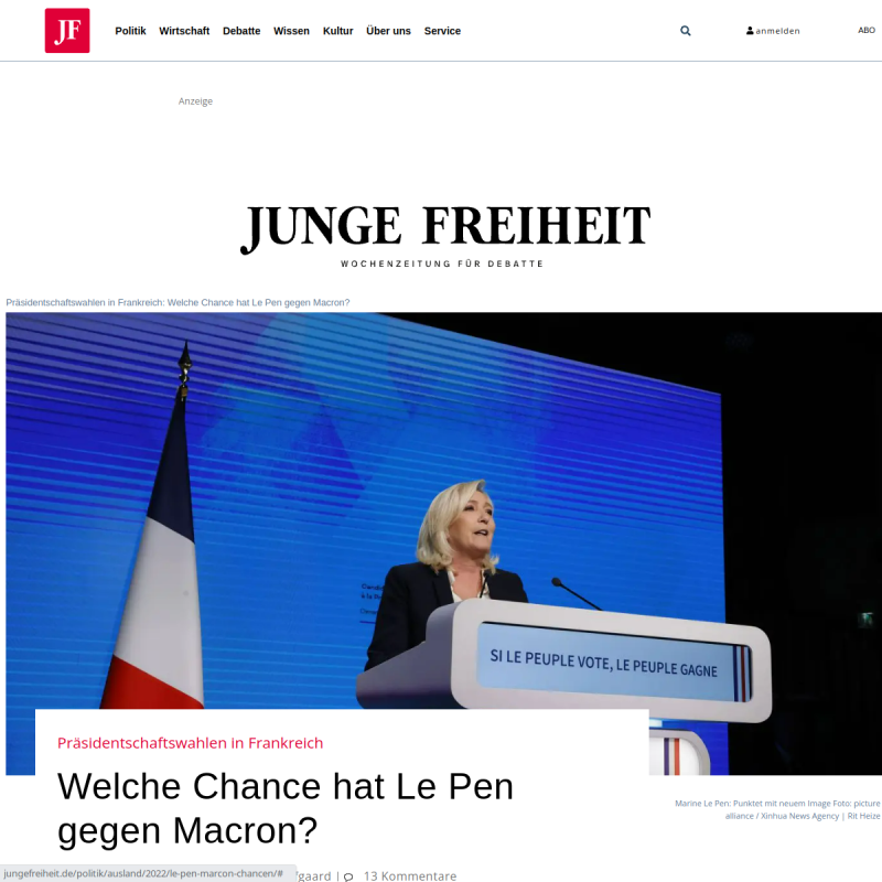 Präsidentschaftswahlen in FrankreichWelche Chance hat Le Pen gegen Macron?