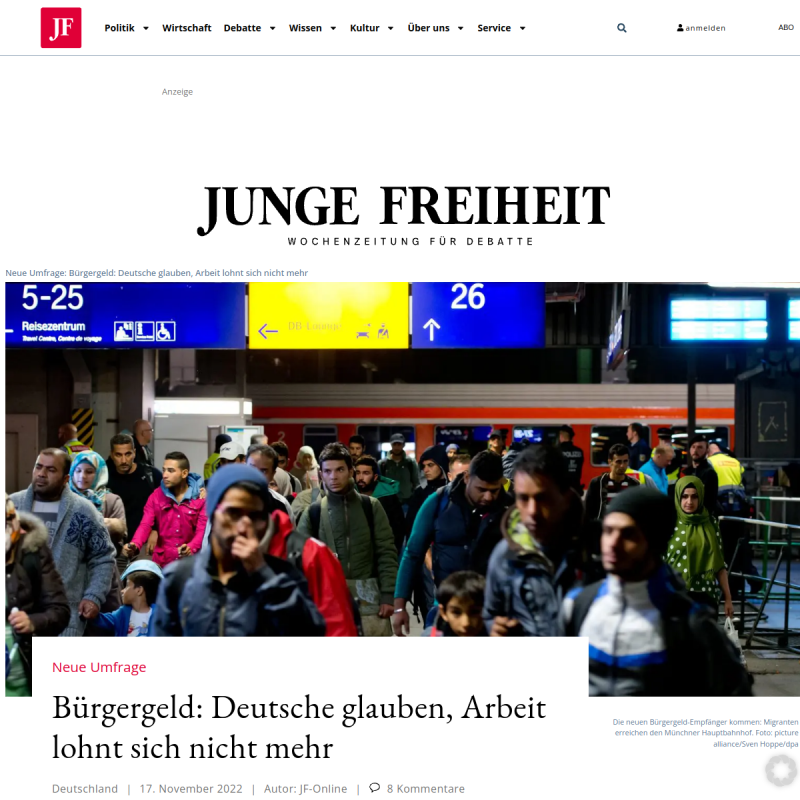 Neue UmfrageBürgergeld: Deutsche glauben, Arbeit lohnt sich nicht mehr