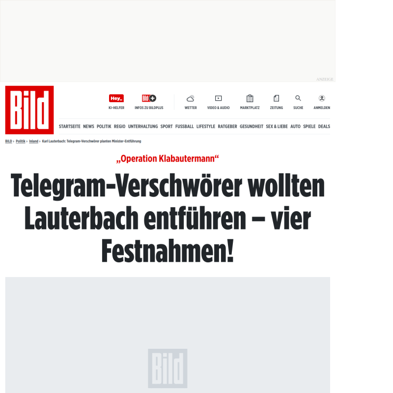 „operation Klabautermann“ - Querdenker wollten Lauterbach entführen