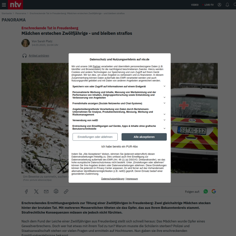 Erschreckende Tat in Freudenberg: Mädchen erstechen Zwölfjährige - und bleiben straflos