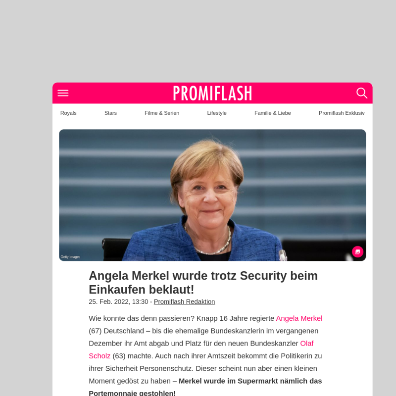 Angela Merkel wurde beim Einkaufen beklaut – trotz Security