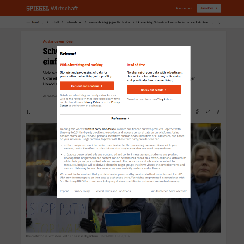 Ukraine-Krieg: Schweiz will russische Konten nicht einfrieren
