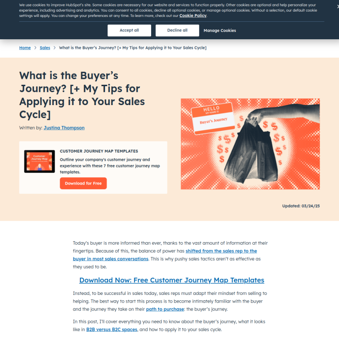 Preview of https://blog.hubspot.com/sales/what-is-the-buyers-journey