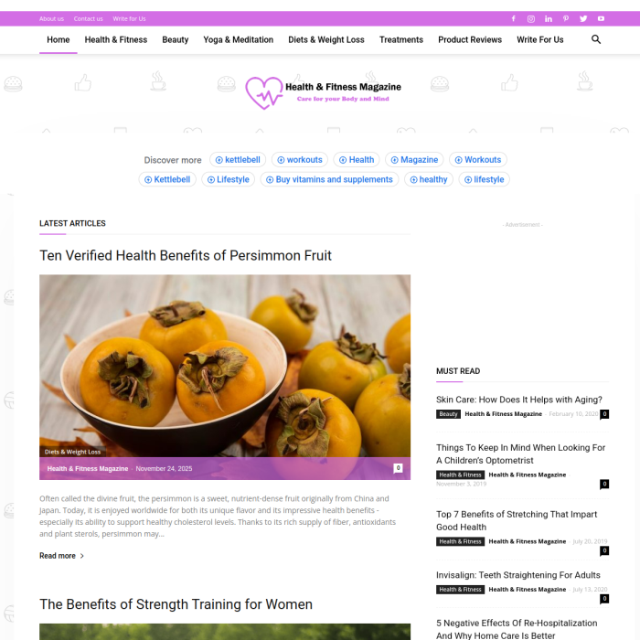 Health and Fitness Magazine