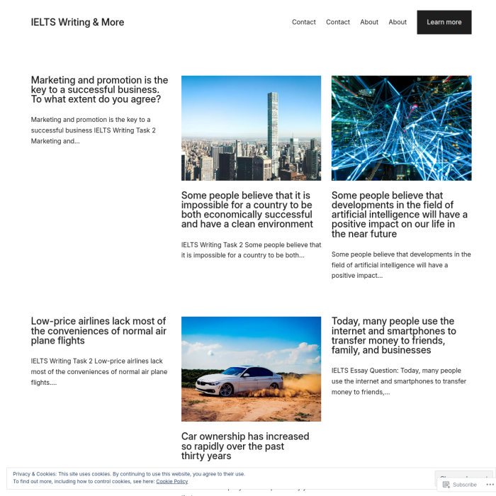 IELTS Writing & More
