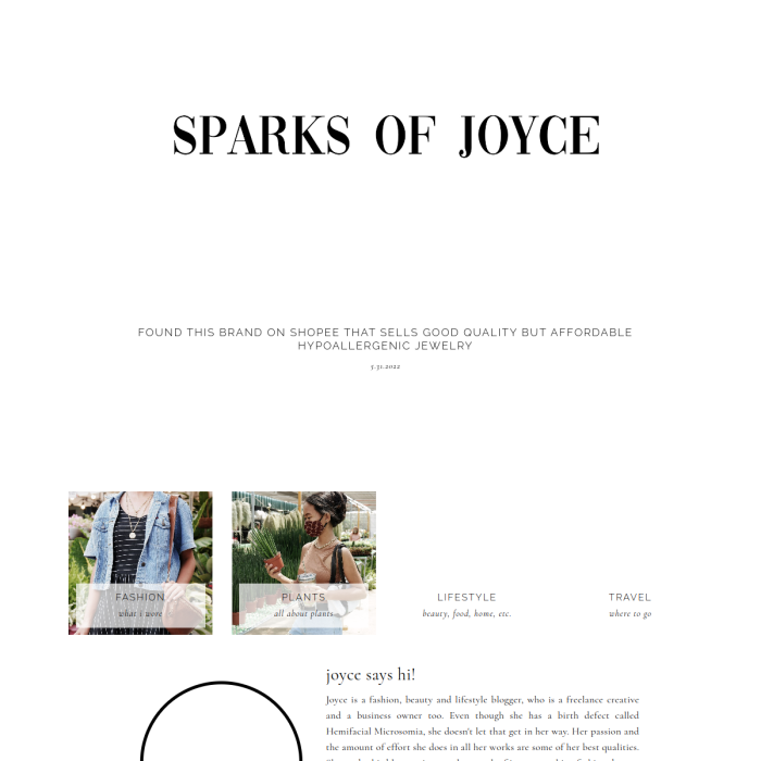 Sparks Of Joyce