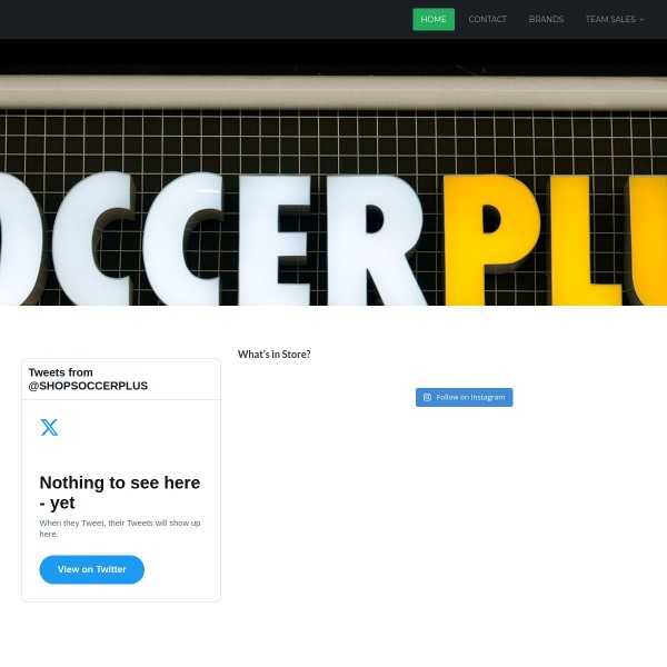 Website screenshot for Soccerplus Surrey