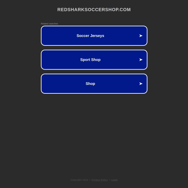 Website screenshot for The Red Shark Soccer Shop Las Vegas