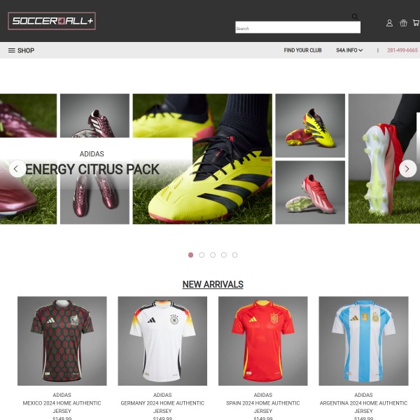 Website screenshot for Soccer 4 All Missouri City