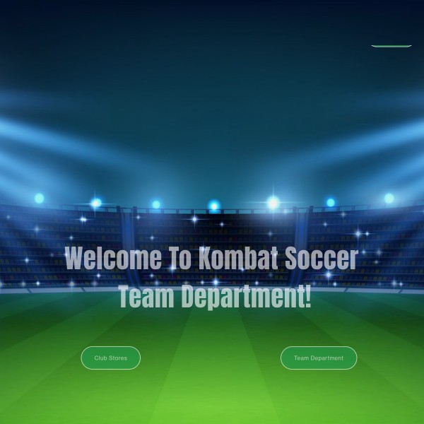 Website screenshot for Kombat Soccer Rocklin