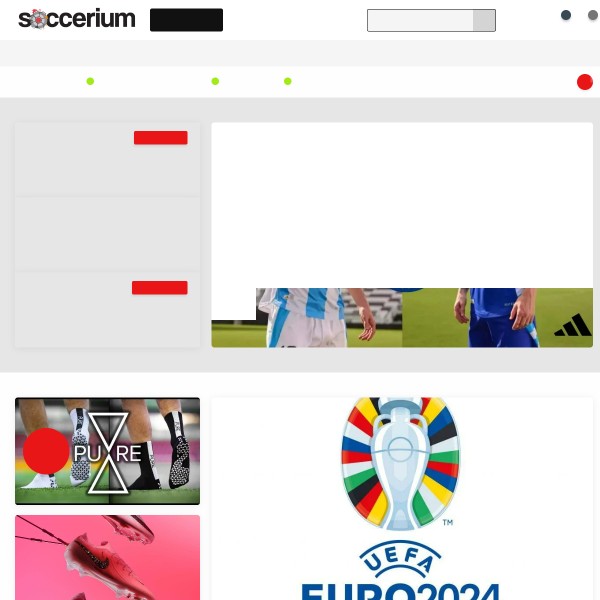 Website screenshot for Soccerium Overland Park