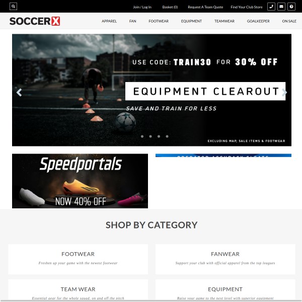 Website screenshot for Soccer Express Coquitlam