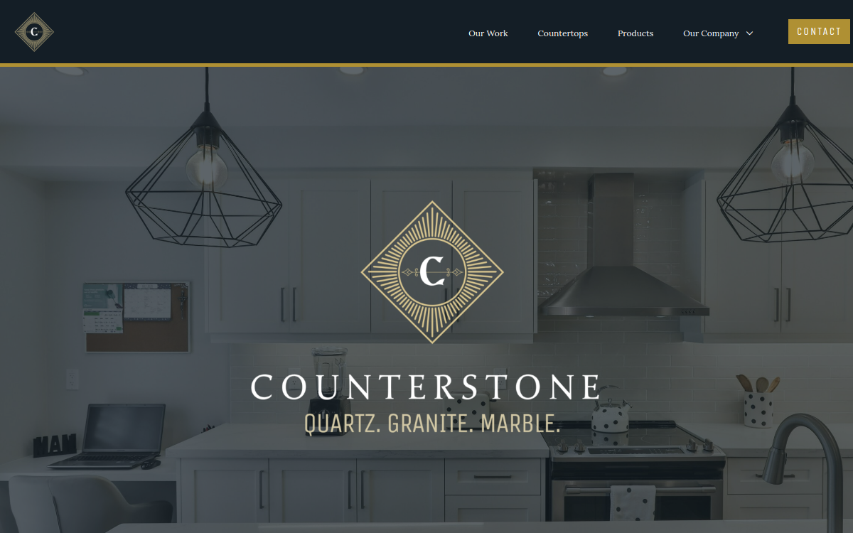 Screenshot of the Counterstone website