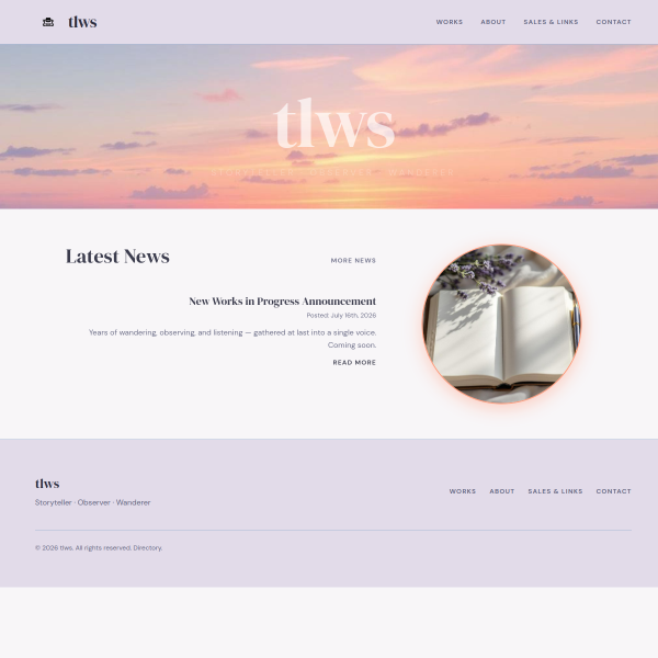 Screenshot of tlws.me